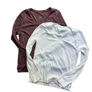 A NEW DAY long sleeved shirt set size XL and L NWOT